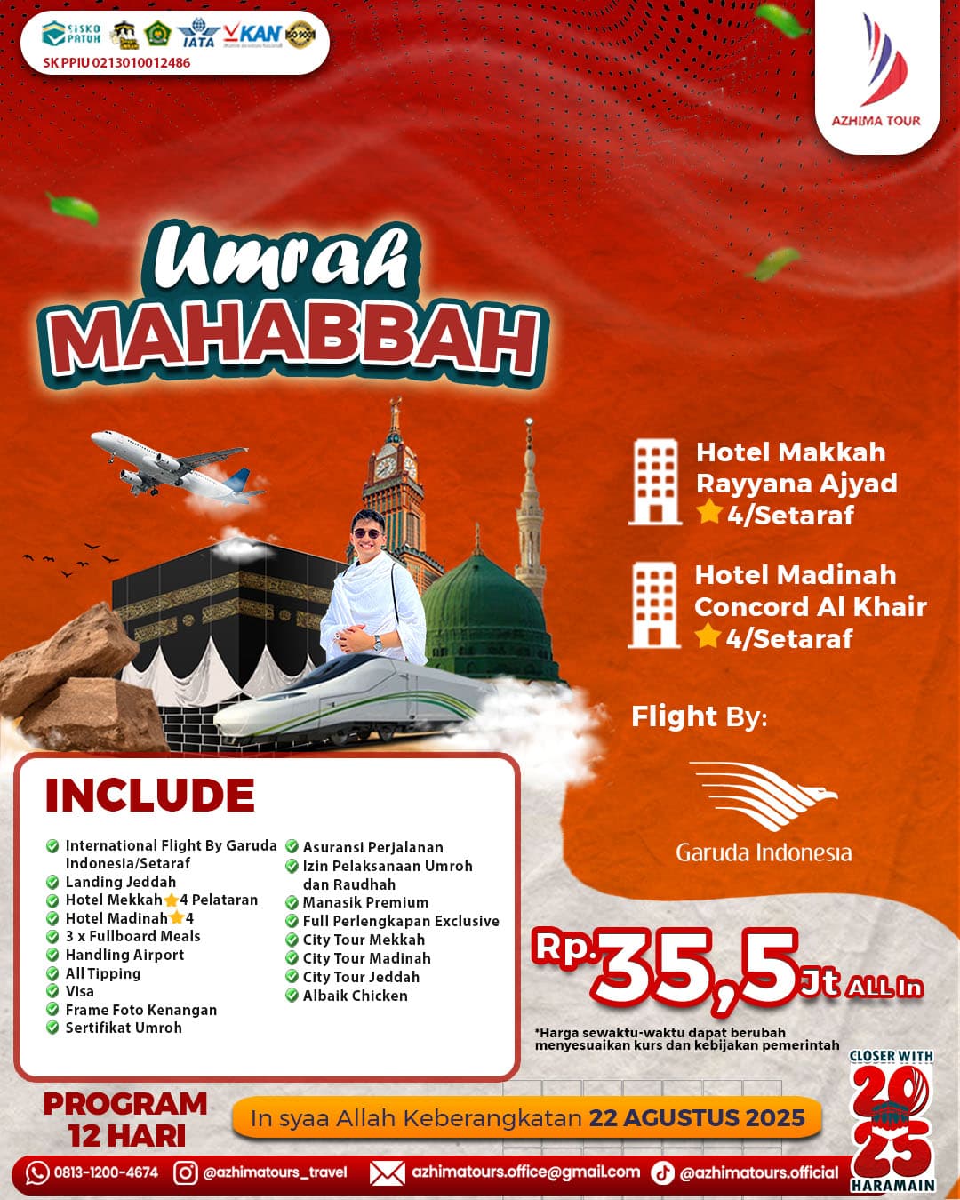 Umrah Azhima Tour Plus Dubai
